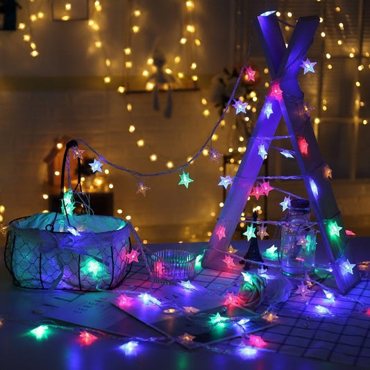 led lantern flashing string lights